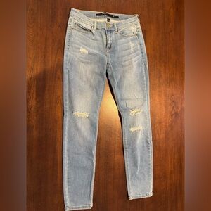 Harper Light Blue Ripped Skinny Jeans